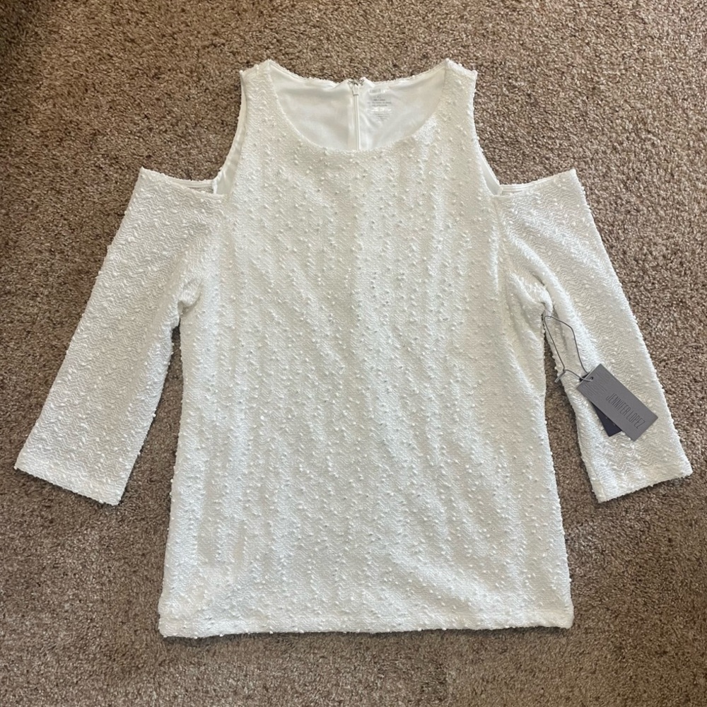 NEW! Jennifer Lopez Open Shoulder Blouse